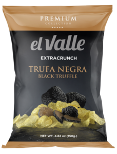 Increíbles Patatas Fritas Trufa Negra Premium El Valle  Formato bolsa 150g.